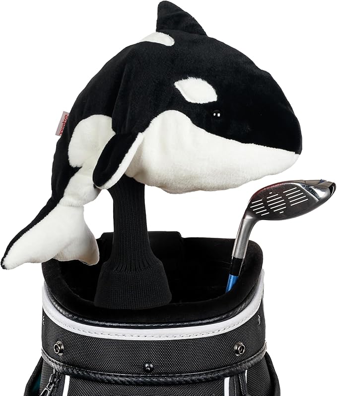 Daphne's Headcovers Orca Driver Headcover | Funny Golf Club Covers | Golf Head Covers for Drivers | Stylish Golf Club Head Covers | Golf Driver Covers | Men’s & Women’s Driver Headcover