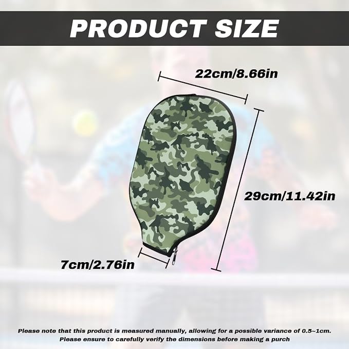 Blue Camo Corgi Pattern Print Pickleball Paddle Covers Only Paddles Holder Sleeve Fits Most Rackets