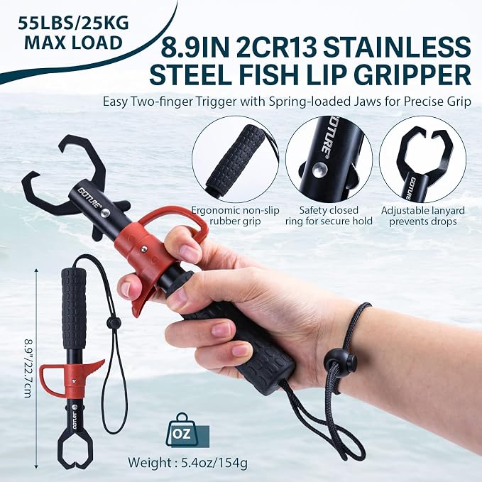 Goture Fishing Lures with Tackle Box and Fishing Tool Kit Set for Men Women, Include Fish plier, Braid Scissors, Fishing Gripper, Fish Ruler with Gift Box