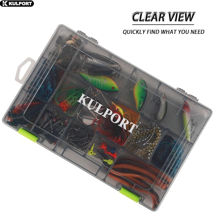 Tackle Boxes Plastic Storage Organizer Box with Removable Dividers,3600 Tackle Tray,Lure Box and Terminal Tackle Storage,4 Packs Tackle Trays-Grey