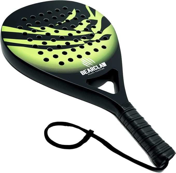 Padel Racket Carbon Fiber Surface with EVA Memory, Flex Foam Core - Lightweight Padel Racquet
