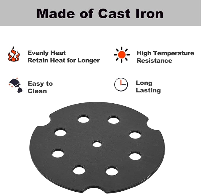 FT10 Replacement Parts for Camp Chef Flame Tamer Heat Diffuser Plate Gas Stovetop 10 Inch Heat Deflector Slow Cooking Simmering Dutch Oven Pans Canning Pot Water Bath Kettle Camp Cooking Accessories
