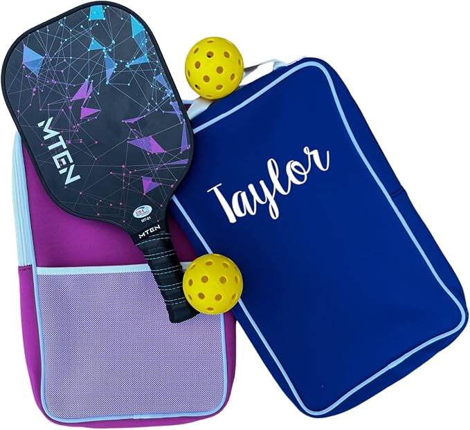 Rocket Bug Personalized Pickleball Paddle Bag - Racket Cover - Sport Gift - Custom