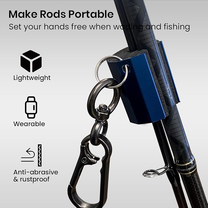 Pristis Functional Fishing Tool Combination, 3 Pack Fishing Rod Clips & Fishing Line Winder, A Wonderful Option for Angler