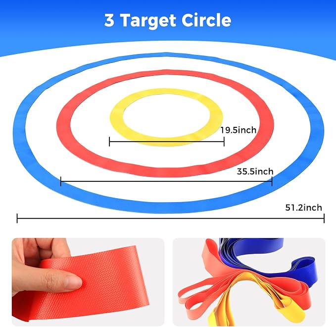 3 Pcs Golf Target Circle Training Aid,Putting and Chipping Training Tool - Short Game Improvement & Ideal for Chipping and Putting