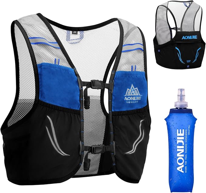 Azarxis Hydration Pack Running Vest for Men & Women – Lightweight Trail Backpack for Marathon Race Hiking, Cycling Outdoor Sports