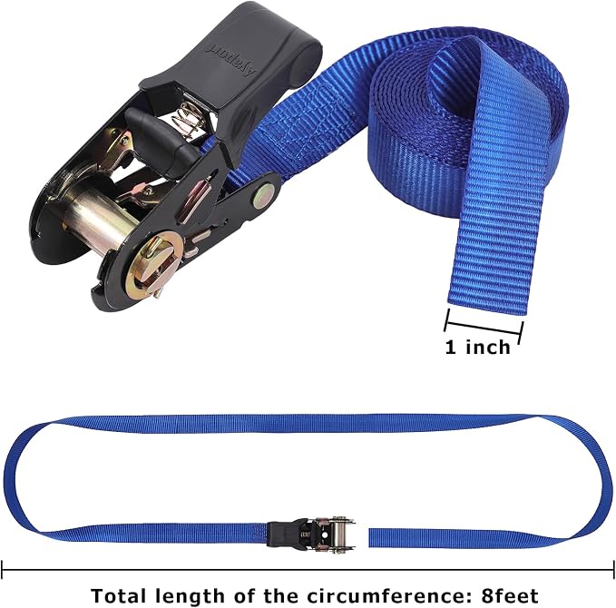 Ayaport Endless Ratchet Strap Ratcheting Tie Down Motorcycle Car Roof Rack Trailer Cargo Straps
