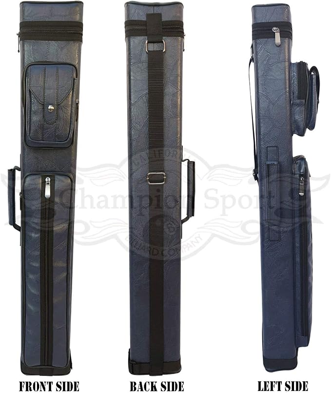 Champion Instroke Leatherette Cue Cases 4x6 Holds 4 Butts and 6 shafts Pool cue