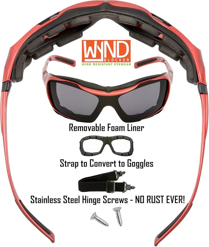 Polarized Large Motorcycle Riding Sunglasses Sports Wrap Glasses