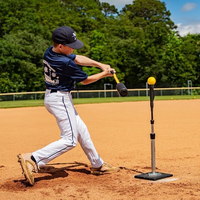 Original Patented Rope Bat Swing Trainer w/ 12 Balls - Baseball & Softball