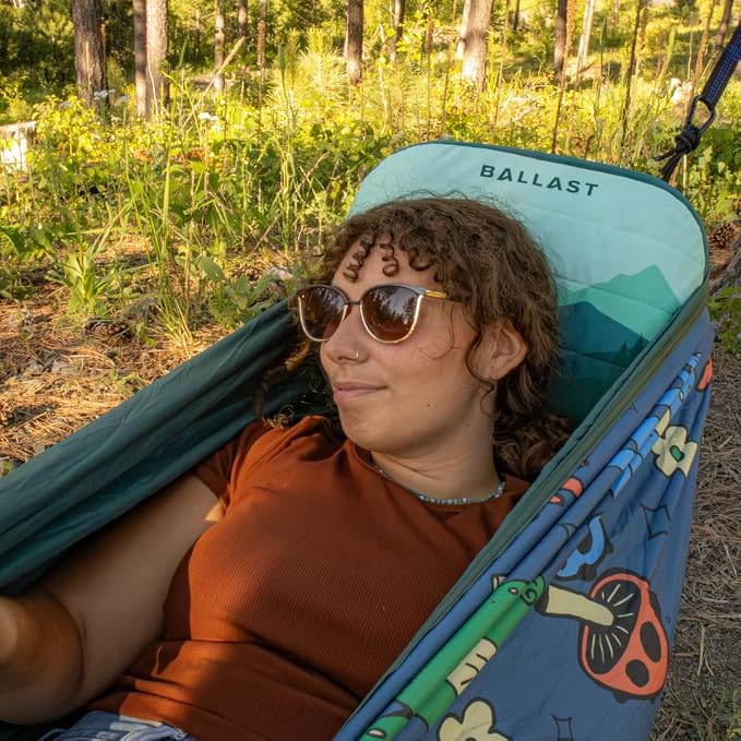 Ballast Camping Pillow – Comfy, Durable & Ultra-Light Compact, Stays Put with Patented Pouch, Inflatable Pillow for Camping, Backpacking, Beaches, Pools, Hiking, Festivals and Travel