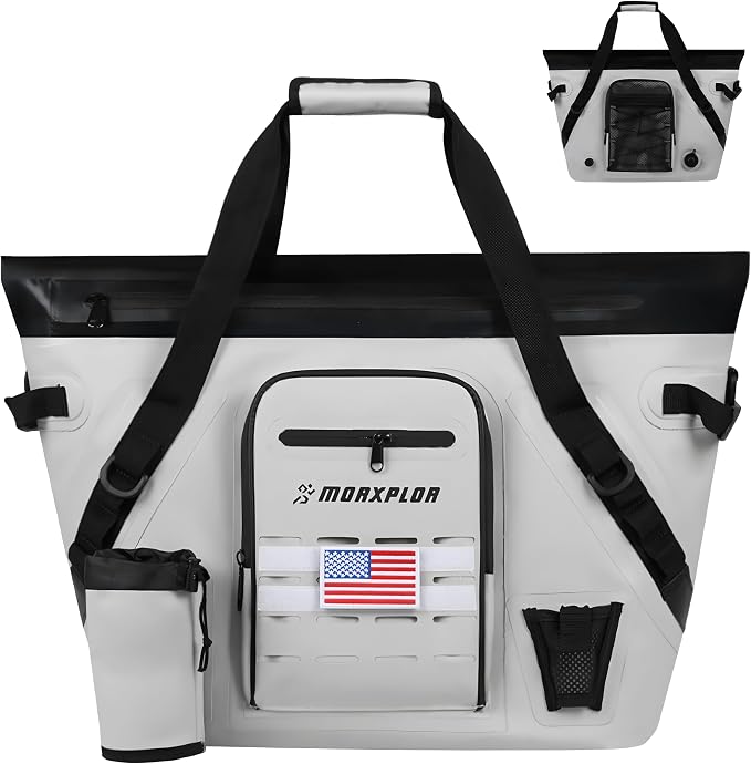 MORXPLOR Insulated Fish Cooler Kill Bag with Flat Bottom-26x18 31x14 40x16 50x18 60x20 70x25 Inches Waterproof Fishing tackle Kill Cooler Bag