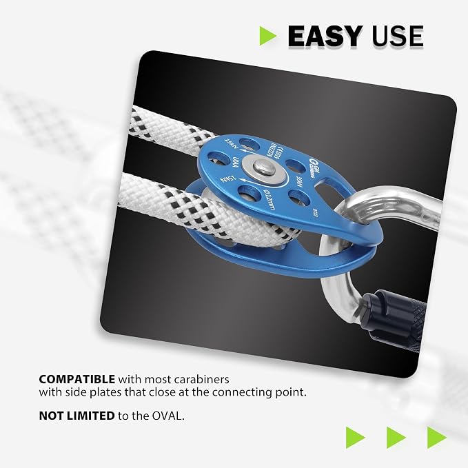 GM CLIMBING Swing Cheek Micro Pulley 30kN CE UIAA Certified