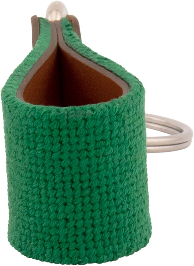 Leather Hand-Stitched Needlepoint Key Fob or Key Chain