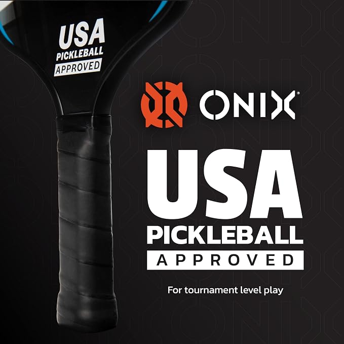 Onix Graphite Z5 Carbon Fiber Pickleball Paddle with Wide-Body Shape, Honeycomb Core & Graphite Face