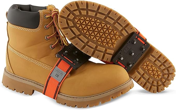 K1 Mid-Sole Ice Cleats for Men & Women - Rotatable Traction Aids For Winter Snow - Hi Vis - Original