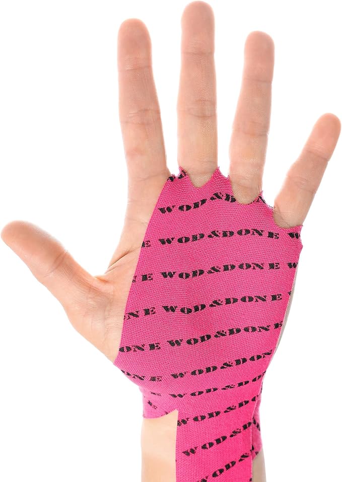WOD&DONE 40 or 20 Strips of RipGuards Gymnastics Hand Protection Tape Grips Against Rips - no More Ripped Hands - Works for All Sports