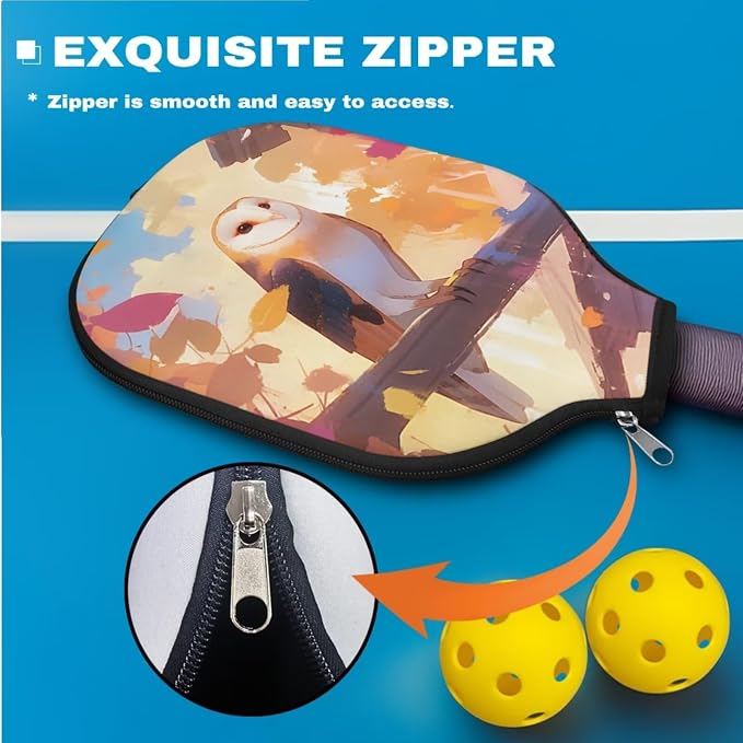 Pickleball Paddle Covers, Durable Polyeste Paddle Cover,Anti-Drop Paddle Storage Bag