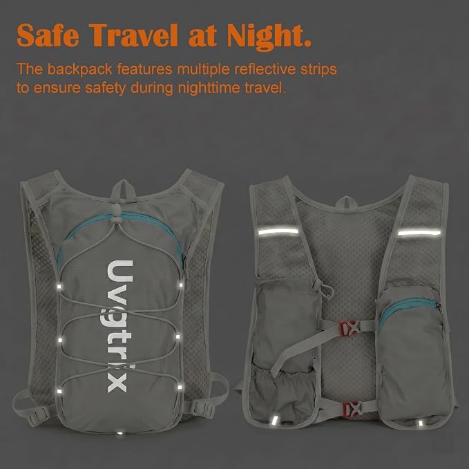 Hydration Vest Backpack with 2L Water Bladder, Lightweight Breathable Run Pack for Cycling Hiking Climbing Running