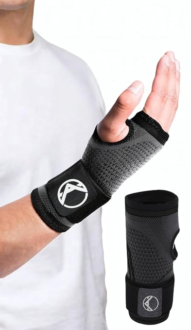 Wrist Brace for Carpal Tunnel Relief – Adjustable Wrist Support & Compression Sleeve for Tendonitis, Arthritis & Pain – One Brace Fits Left or Right Hand, Comfortable Wrist Wrap for Women & Men by Koprez