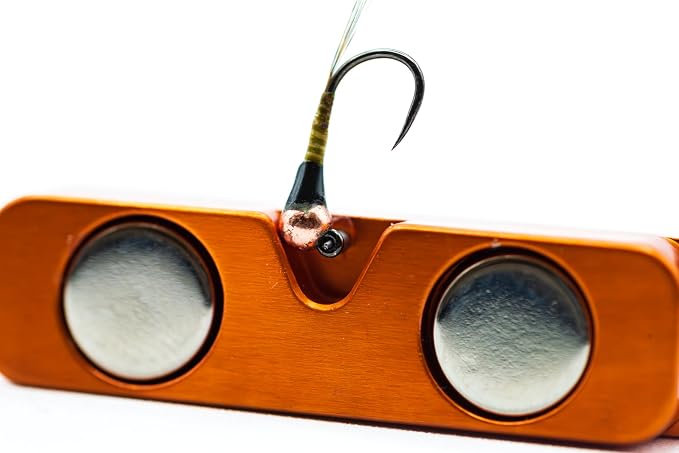 Cling Fishing Products Mag Grab Rod Rack Magnetic Fishing Rod Holder, Tippet Threader, Hook Keeper, Eye Cleaner for Fly Fishing