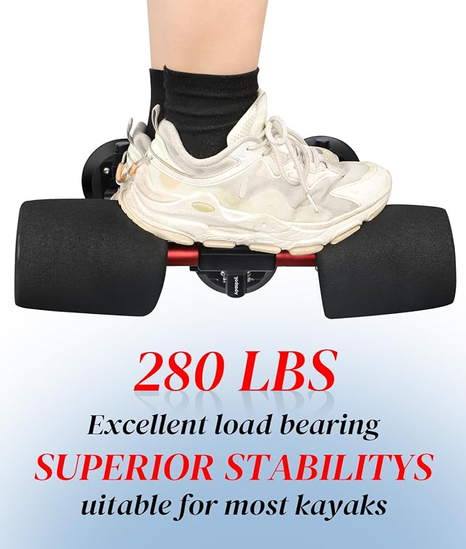 Kayak Roller, Kayak Loader Assist with Suction Alert Design, Triangle Structure & Heavy Duty Suction Cups