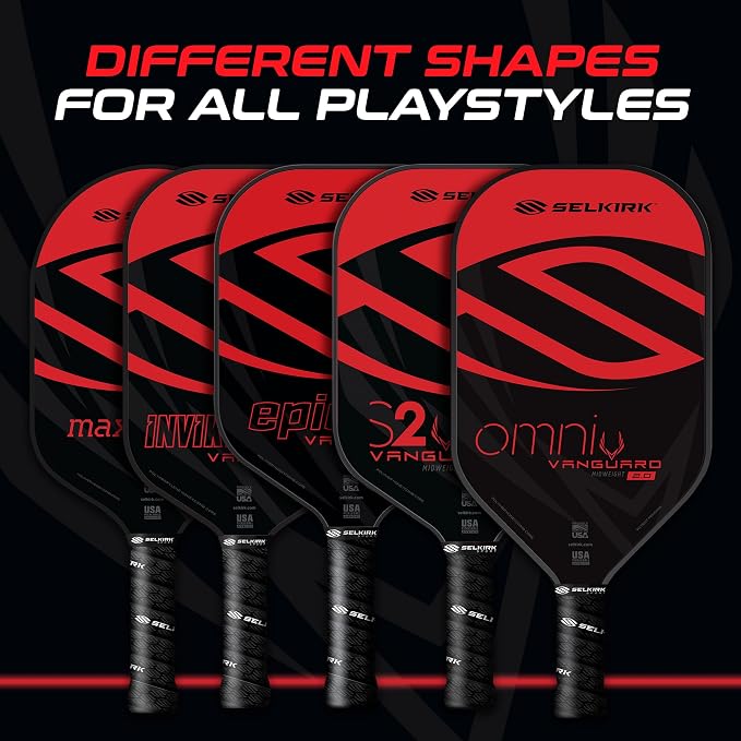 Selkirk Sport Vanguard Hybrid Pickleball Paddle | Carbon Fiber Pickleball Paddle with a Polypropylene X5 Core | Pickleball Rackets