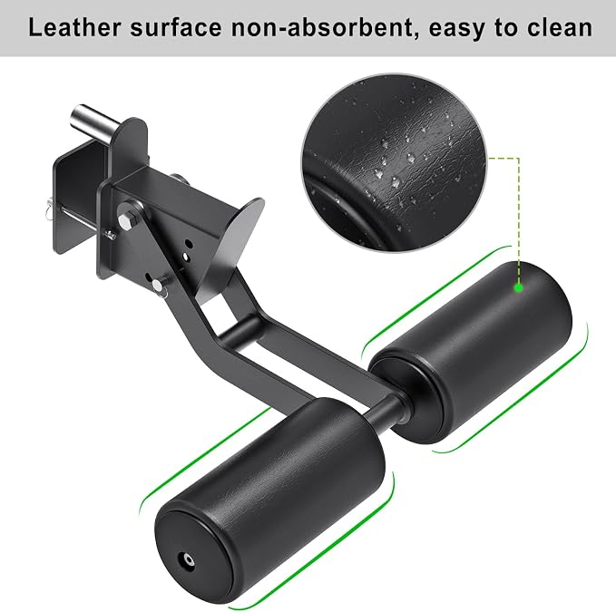 Nordic Hamstring Curl Attachment, Dip Bar, Belt Squat & Safety Spotter Arms for 2"x2" & 3"x3" Power Racks, Home Gym Strength Training Accessories