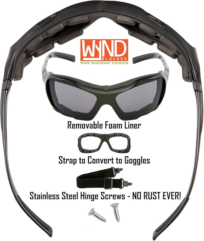 Polarized Large Motorcycle Riding Sunglasses Sports Wrap Glasses