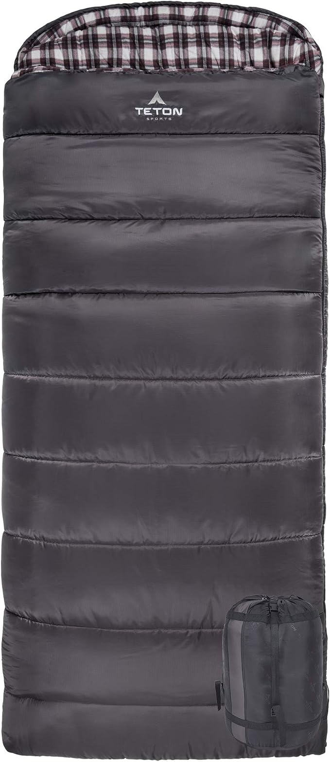 Teton Celsius XXL Sleeping Bag, Cold Weather Sleeping Bags for Adults and Kids, Camping Made Easy and Warm. Compression Sack Included