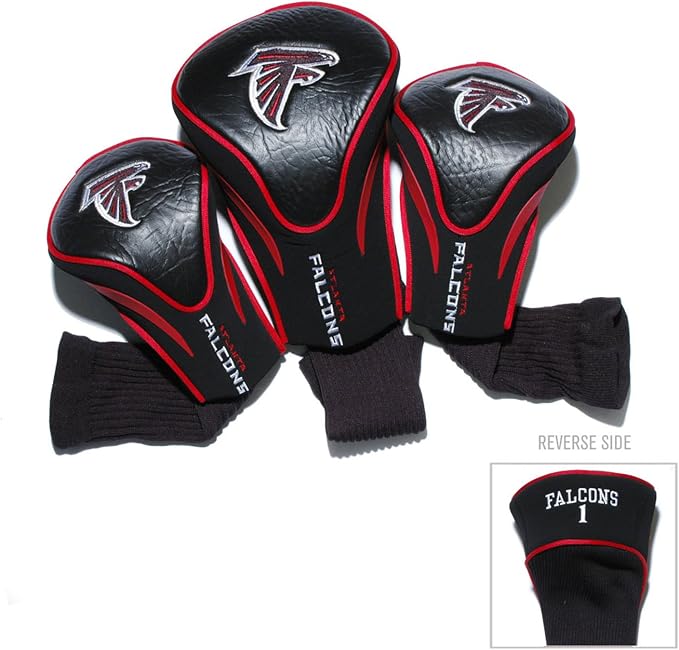 Team Golf NFL Cincinnati Bengals Contour Golf Club Headcovers (3 Count) Numbered 1, 3, & X, Fits Oversized Drivers, Utility, Rescue & Fairway Clubs, Velour Lined for Extra Club Protection