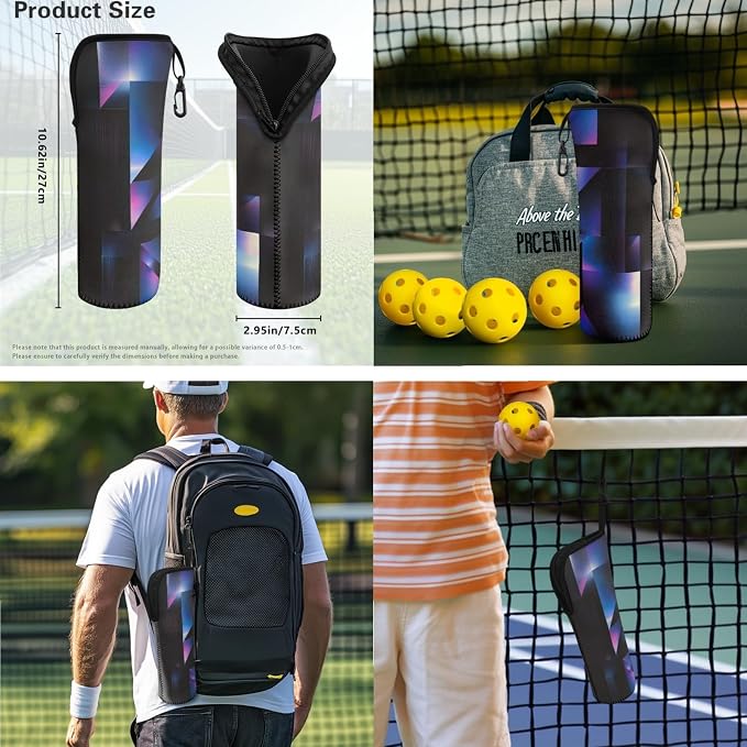 Pickleball Paddles Set 3PCS Pickleball Paddle Case Pickleball Racket Pickleball Bag Ideal for Beginners Gifts
