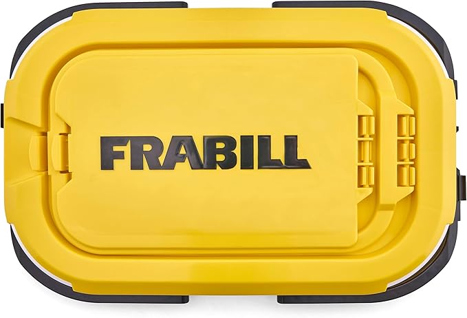 Collapsible Bait Bucket with Aerator-White/Yel