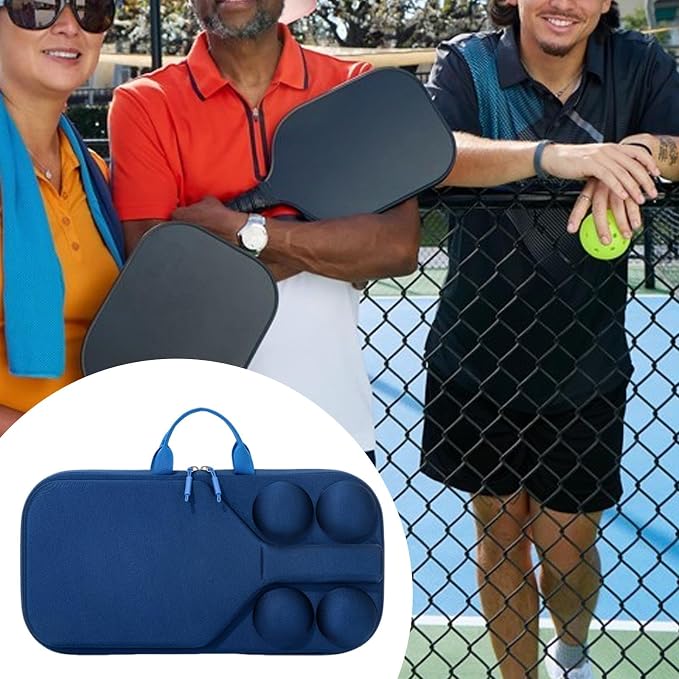 Hard Case Pickleball Racket Storage Bag with Handle for Outdoor Activities