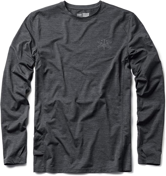 CQR Men's UPF 50+ Sun Protection Long Sleeve Quick Dry Athletic Shirts, Stretch Running Workout Hiking T-Shirts