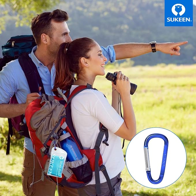 Sukeen Cooling Towels(40"x12") for Neck & Head, Soft Breathable Chilly Towel for Yoga, Golf, Gym, Camping, Running, Workout & More Activities