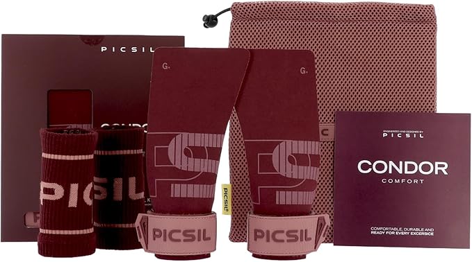 PICSIL - Condor Grips | Premium Hand Protection | Ideal for Cross Training, Gym & Calisthenics | Magnesium Enhanced Grip | Designed for Athletes of All Levels