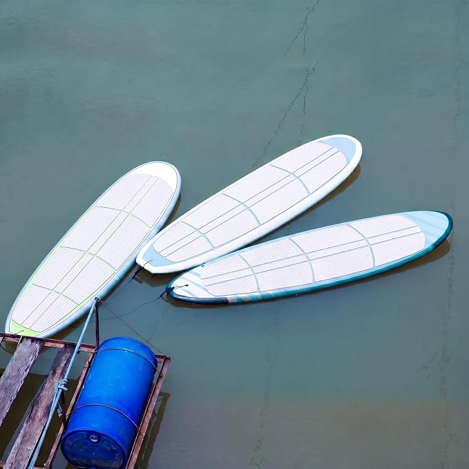 Nuanchu 12 Pcs Sup Deck Traction Pad Tail Pads Skid Proof for Stand up Paddle Board Long Board Surfboard Performance EVA 23.62 x 11.5 x 2 Inches