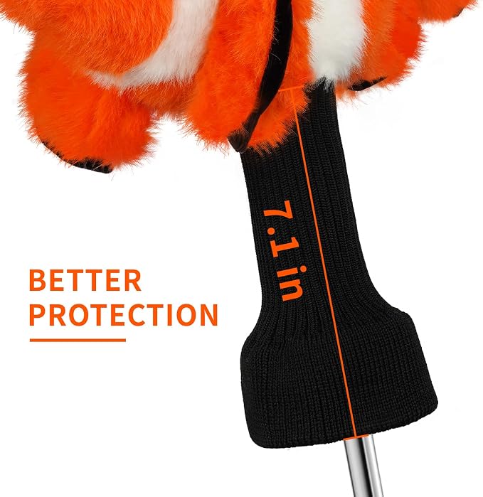 Craftsman Golf Driver Headcover Horse Sloth Funny Animal Golf Head Cover Novelty for Wood Driver Fairway Hybrid Golf Club for Men Women Kids Golfer Gift