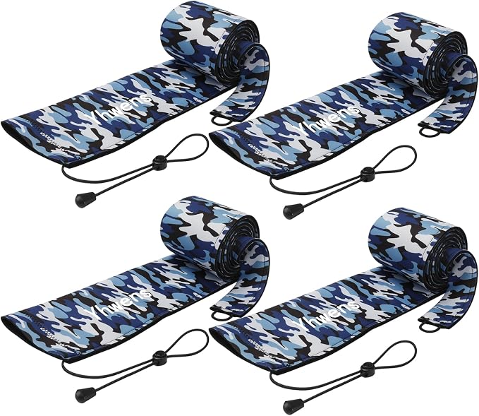 Neoprene Fishing Rod Sleeve Rod Sleeves Fishing Pole Sleeve Rod Socks for Fishing Poles Rod Cover Rod Protector Durable for Casting Spinning Trolling Sea Fishing Rod Storage
