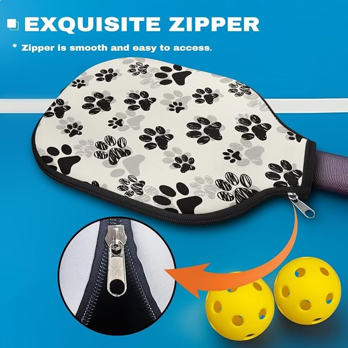 Blue Camo Corgi Pattern Print Pickleball Paddle Covers Only Paddles Holder Sleeve Fits Most Rackets
