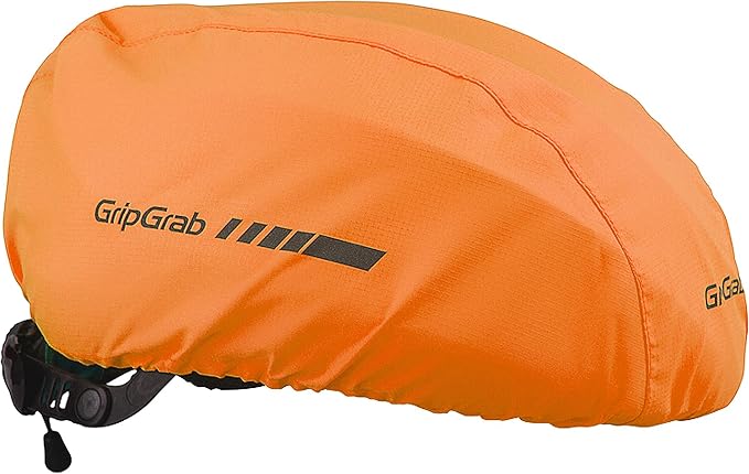 GripGrab Bicycle Helmet Cover Waterproof High Visibility Reflective Cycling Rain Cover Rainproof Windproof Adjustable