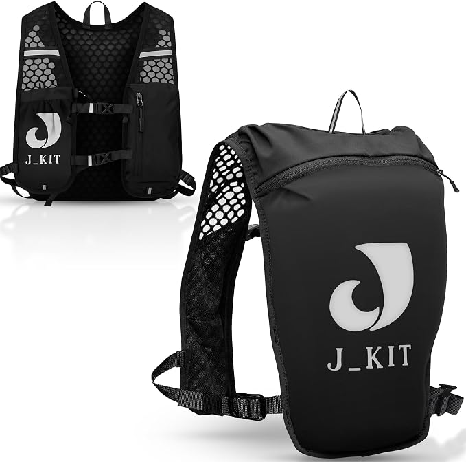 Running Hydration Vest — Lightweight Trail Running Vest with Quick-Access Phone Holder, Water Bottle Holder, Bounce-Free Adjustable Belt for Men and Women — 5K 10K 21K 42K Marathon Trail