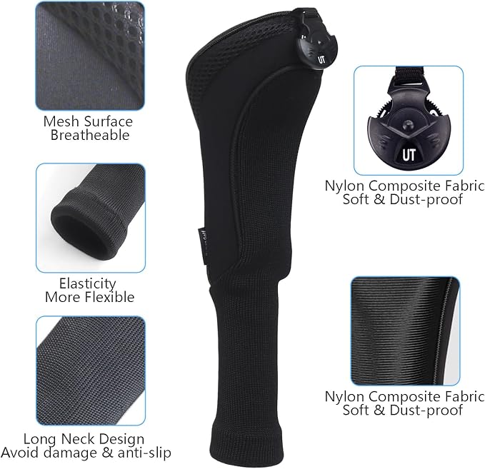 Craftsman Golf 11pcs/Set Neoprene Iron Headcover Set+3pcs/Set Driver Fairway Hybrids Headcover