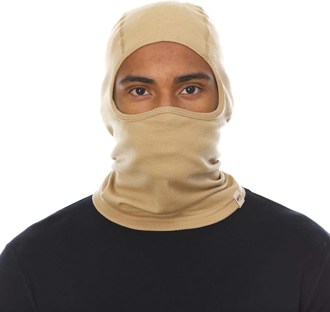 100% Merino Wool Balaclava - Winter Ski Mask - Face Mask - Cold Weather Gear