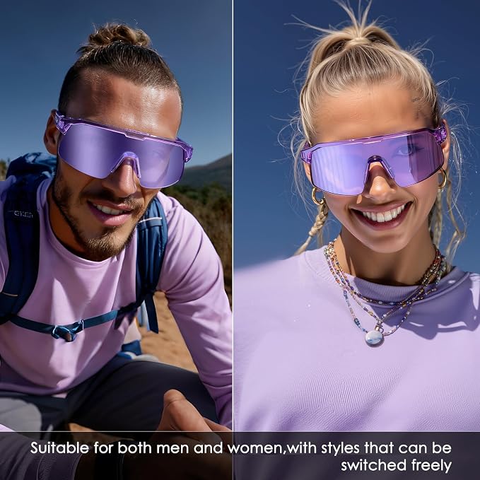 Sunglasses TR90 Frame Anti-Slip Full Coating HD Lens UV400 Protection Cycling Multi-Sport