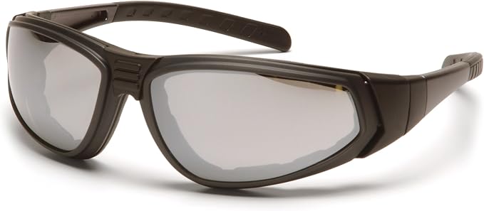 Pyramex XSG Safety Eyewear, Clear Ballistic, Gray Ballistic And Amber Ballistic Interchangeable Lenses With Black Frame