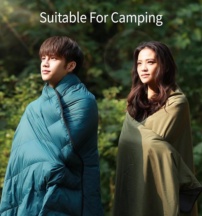 Litume Ultra Compact Down Sleeping Bag - 3 Season, Lightweight, 700 Fill Power, Packable for Adults, Double, Backpacking, Camping, Hiking, Family - With Stuff Sack