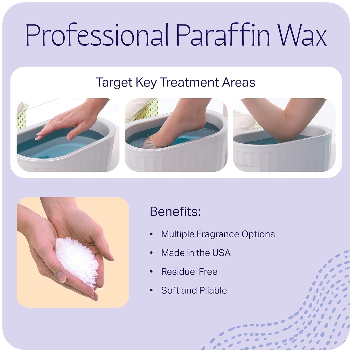 Therabath Paraffin Wax Refill - Thermotherapy - For Hands, Feet, Body - Deeply Hydrates - Made in USA, 6 lb. Clean