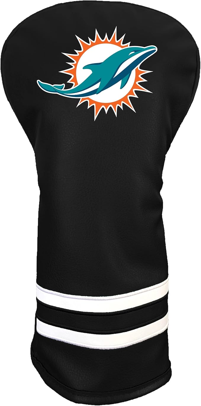 Team Golf NFL Vintage Driver Golf Club Headcover (Printed), Form Fitting Design, Retro Design with Fleece Lining for Extra Club Protection